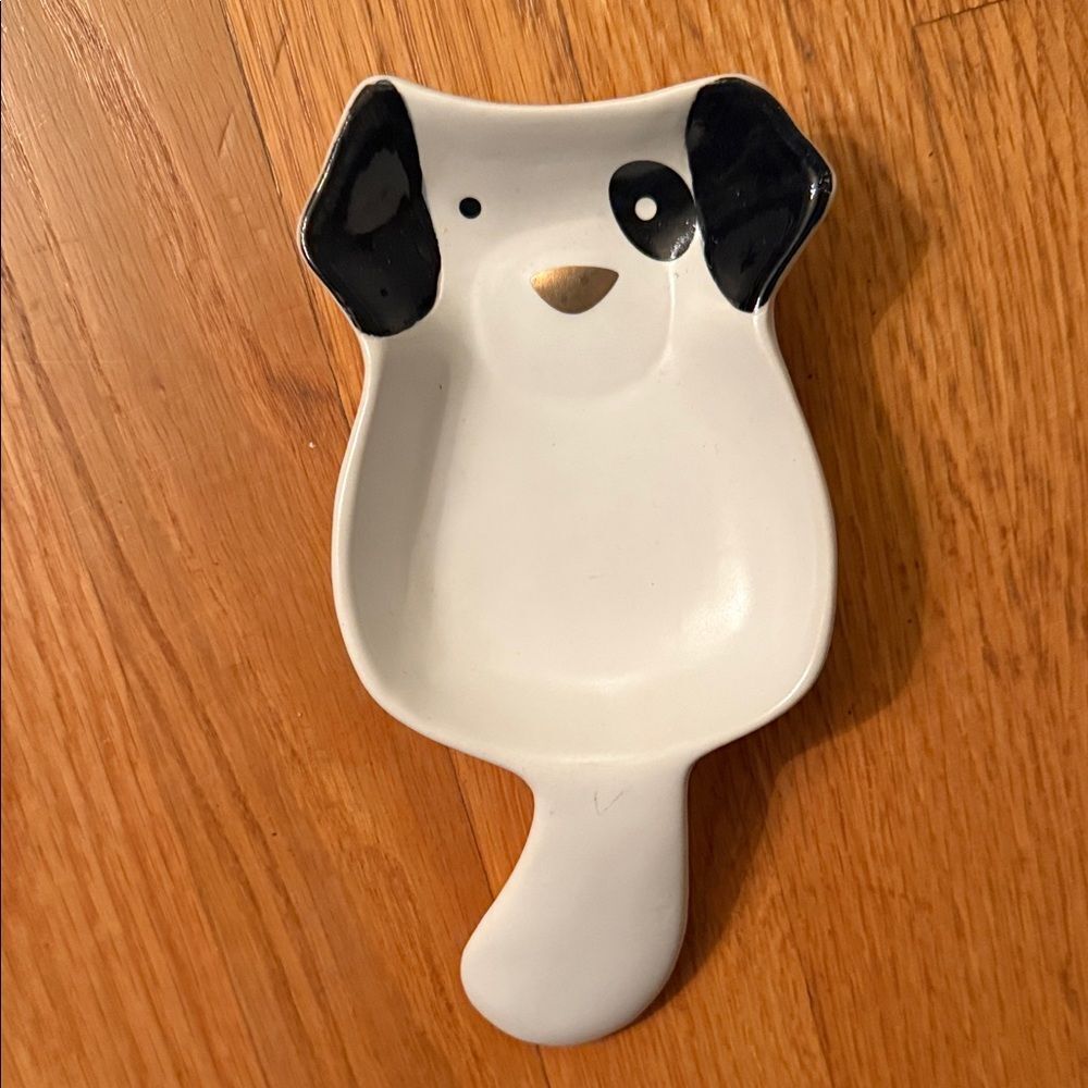Ceramic Dog-Shaped Spoon Dish!